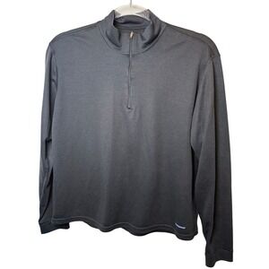 Vintage Patagonia Capilene 1/4 Zip Pullover Black‎ Men's M Layering Top
